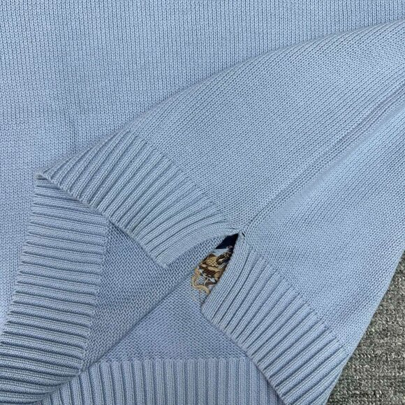 Polo Ralph Lauren Blue hooded sweater with straw hat and bear design - Picture 6 of 8